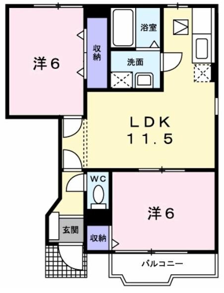 ミストラルの物件間取画像