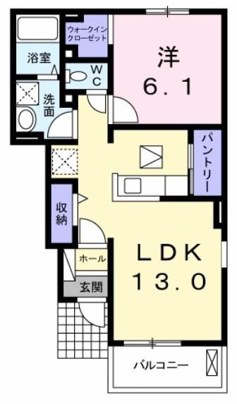 クレール・ココア　Ⅰの物件間取画像