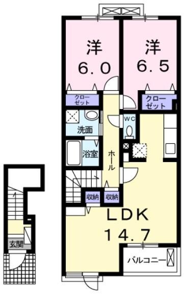 コッティ　クワハラⅢの物件間取画像