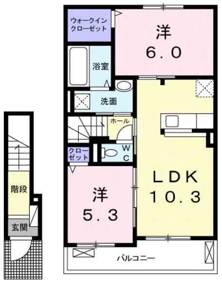 パーク　アクシスＥＡＳＴ　Ｄの物件間取画像