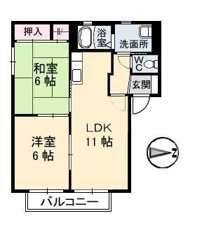 セトゥール・イン・イースト　Ａ棟の物件間取画像