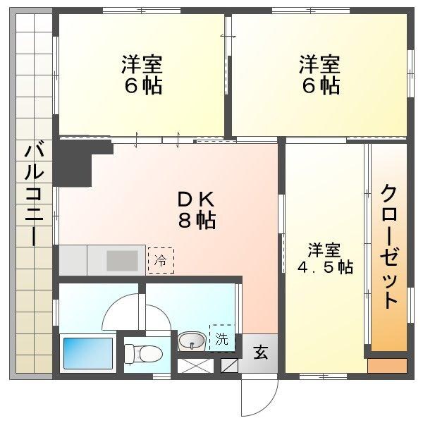 パーシモンテラスの物件間取画像