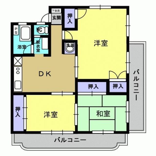 紫桜ハイツの物件間取画像