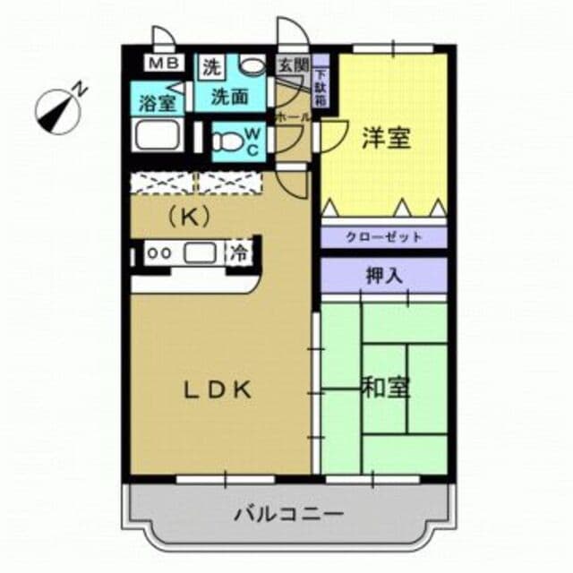 Ｎｏｒｔｈ　Ｓｉｄｅ　５１０の物件間取画像