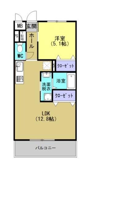 アドレ伊集院の物件間取画像