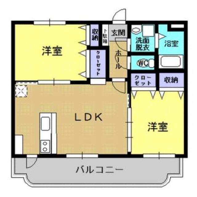 αグリーン中央の物件間取画像