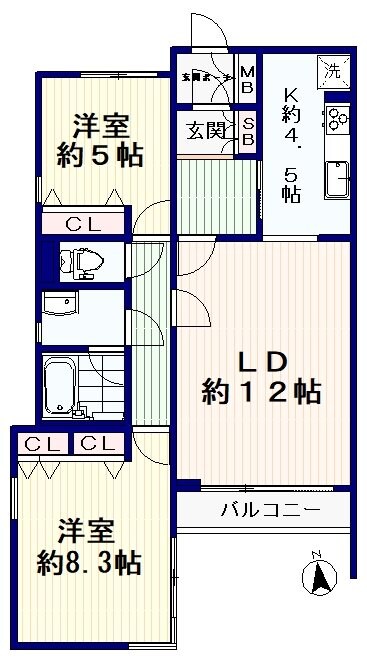 ベルトロアの物件間取画像