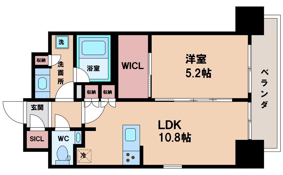 ザ・パークハビオ阿倍野昭和町の物件間取画像