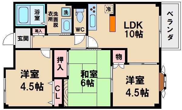 ヒルトップハウスの物件間取画像