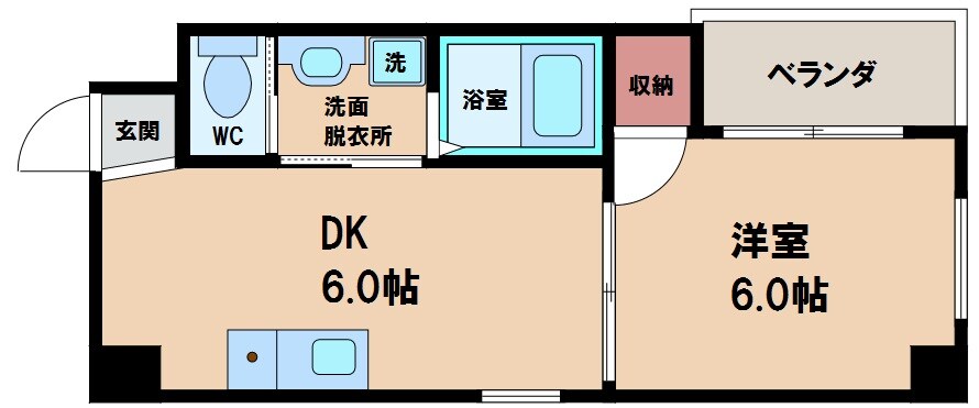 ラルーチェ逢阪の物件間取画像