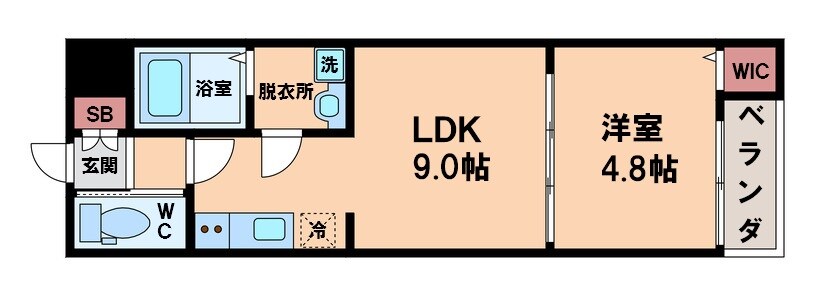 アフィット西今川の物件間取画像