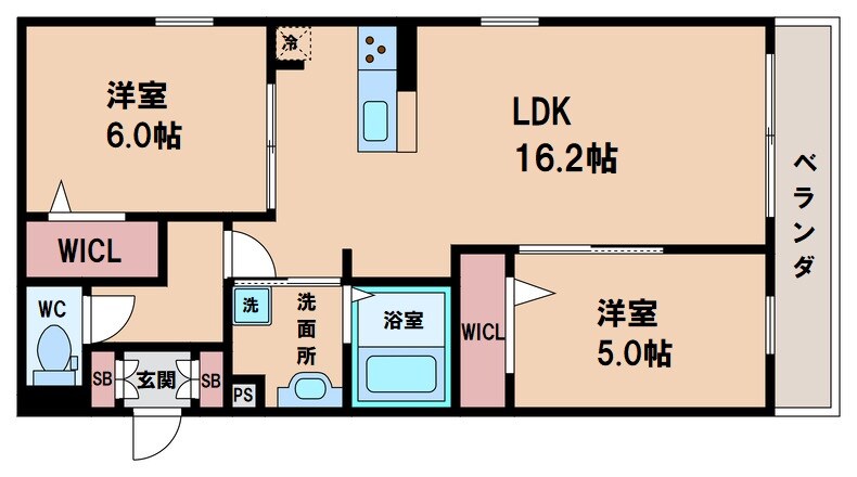 クラシスト西田辺の物件間取画像