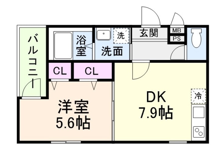 フジパレス帝塚山Ⅰ番館の物件間取画像