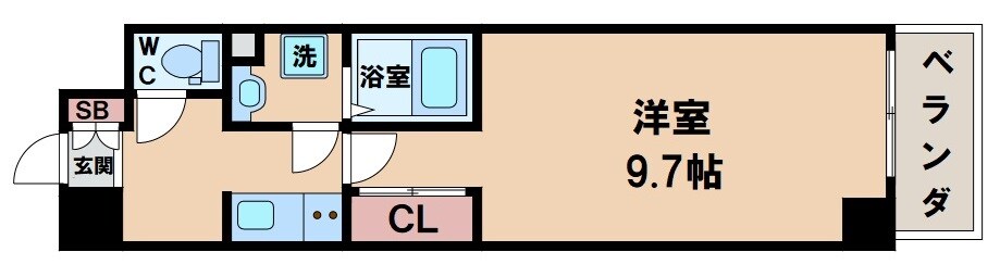 シャルム天王寺の物件間取画像