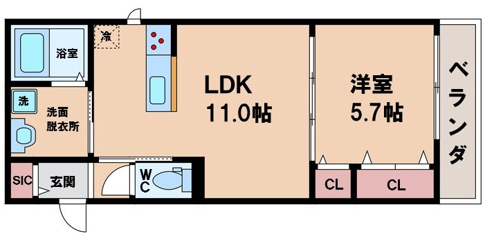 ハイムメゾン東住吉の物件間取画像