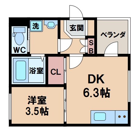 ハーモニーテラス北田辺の物件間取画像