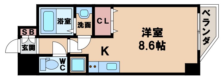 リフレス天王寺国分町の物件間取画像