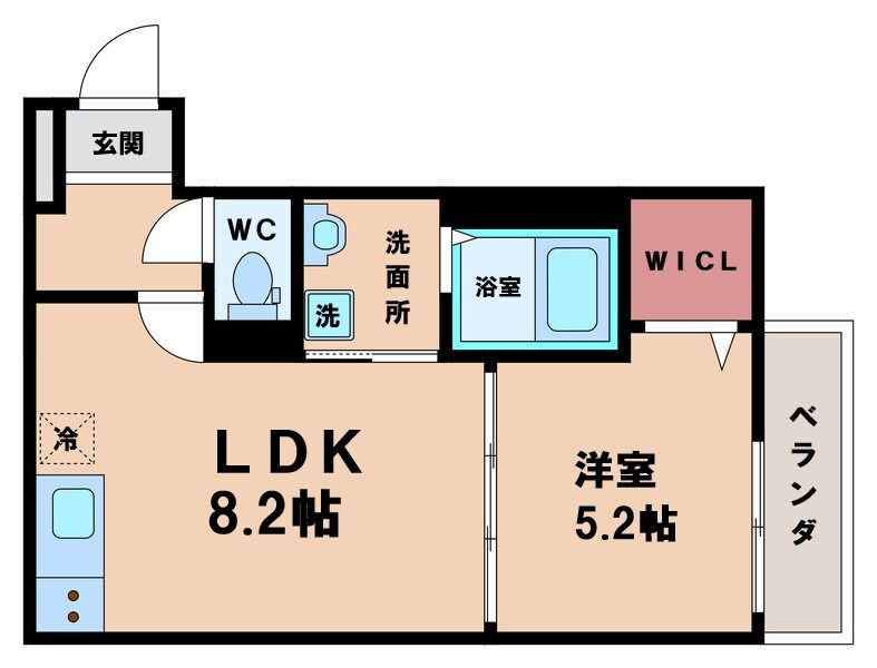 フジパレス帝塚山Ⅰ番館の物件間取画像