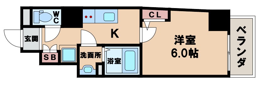 エグゼ阿倍野の物件間取画像