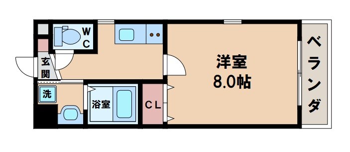 ウエストコクーン阿倍野の物件間取画像