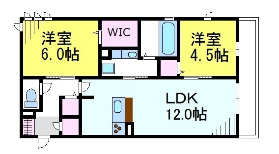 東小金井駅 徒歩7分 3階の物件間取画像