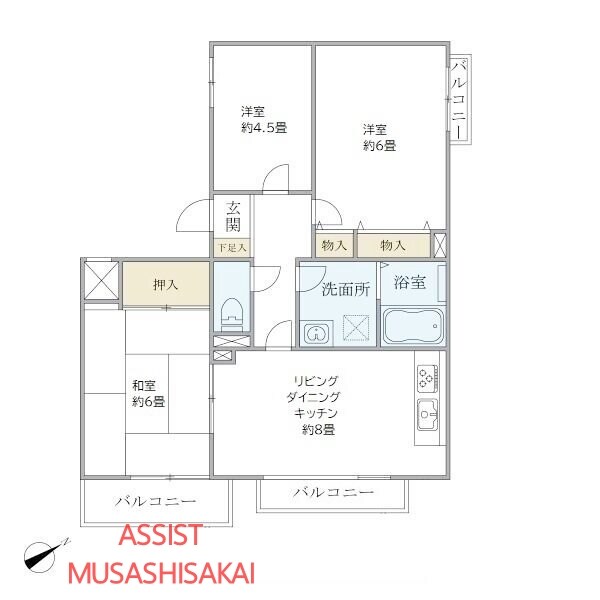 久我山駅 徒歩9分 2階の物件間取画像