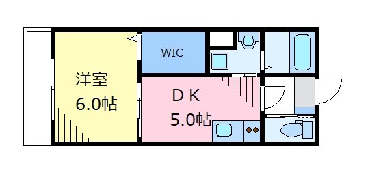 東小金井駅 徒歩1分 2階の物件間取画像