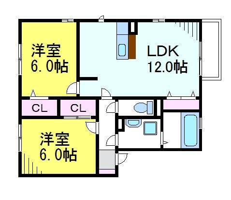 武蔵小金井駅 徒歩14分 1階の物件間取画像