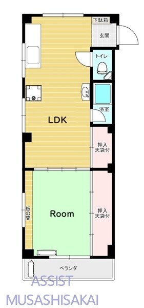 小谷マンションの物件間取画像