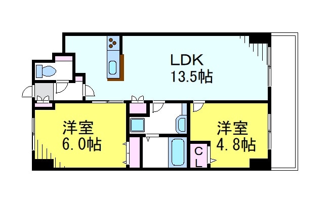 三鷹駅 徒歩25分 2階の物件間取画像