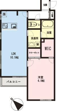 ドミール高洲の物件間取画像