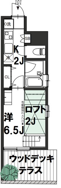 高井戸駅 徒歩10分 1階の物件間取画像