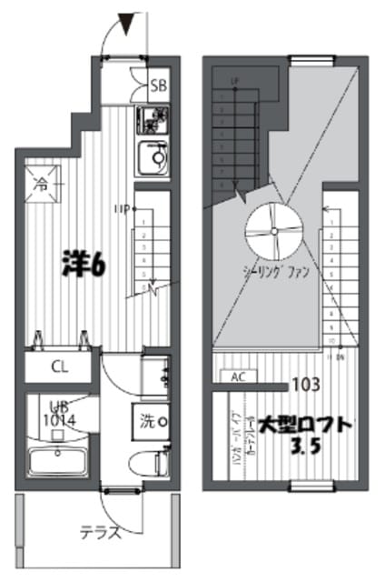 明大前駅 徒歩15分 1階の物件間取画像