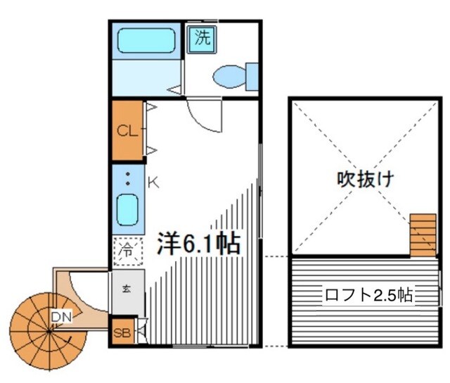 高井戸駅 徒歩15分 2階の物件間取画像