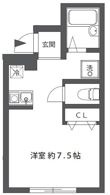 入谷駅 徒歩7分 1階の物件間取画像