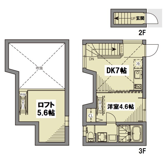 水道橋駅 徒歩12分 3階の物件間取画像