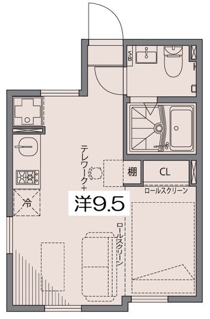 祖師谷アパートメントEの物件間取画像