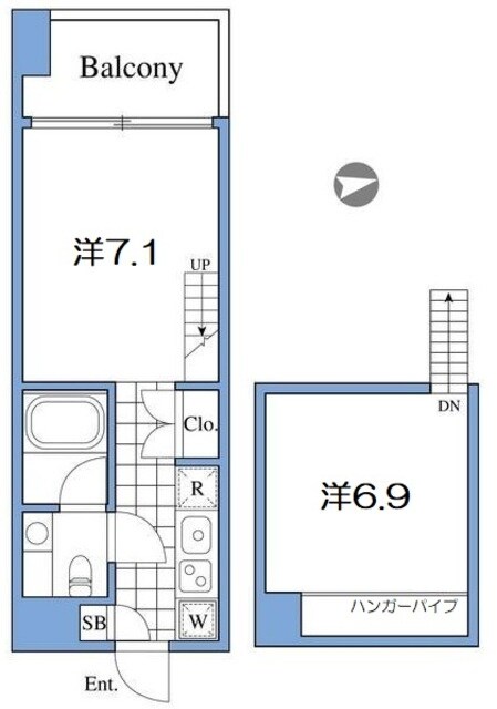 品川駅 徒歩18分 4階の物件間取画像