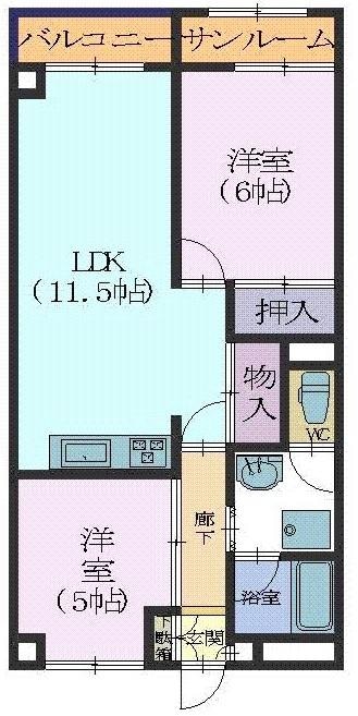 ファミリーポート入江の物件間取画像