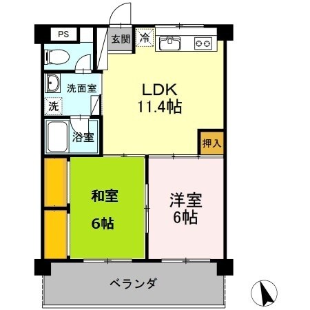 古島駅 車移動10分  3.1km 4階の物件間取画像