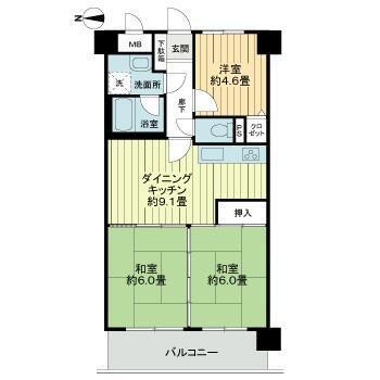 安里駅 バス10分  上間入口下車：停歩3分 2階の物件間取画像