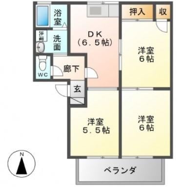 天神川駅 徒歩6分 2階の物件間取画像