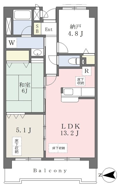 サンセールの物件間取画像