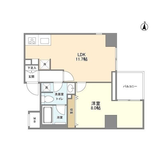 両国駅 徒歩5分 7階の物件間取画像