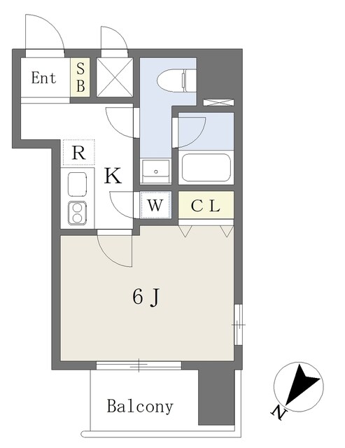 フォレシティ小伝馬町の物件間取画像