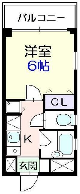 木場駅 徒歩1分 2階の物件間取画像