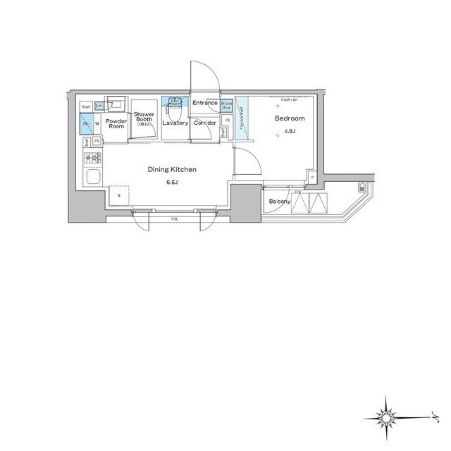 門前仲町駅 徒歩9分 14階の物件間取画像