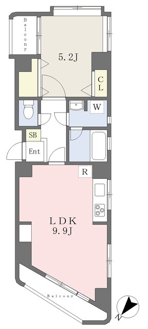 パレスサンセイの物件間取画像