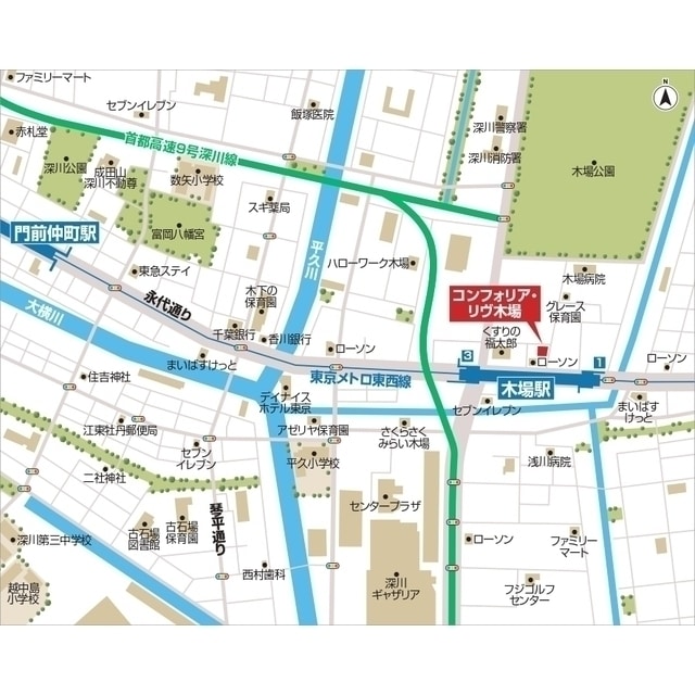 木場駅 徒歩3分 4階の物件外観写真