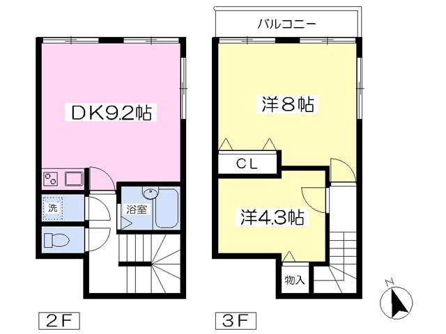 アーバハイツ松江の物件間取画像